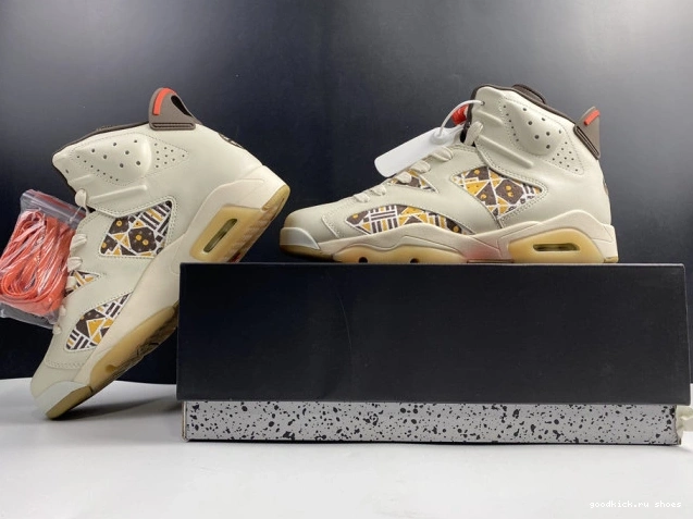 6 Retro AIR (2020) Quai54 Sail Jordan CZ4152-100 Brown 0819